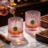 KAMMAK 8KPLWS018 whiskey glasses side angle view showing silhouette