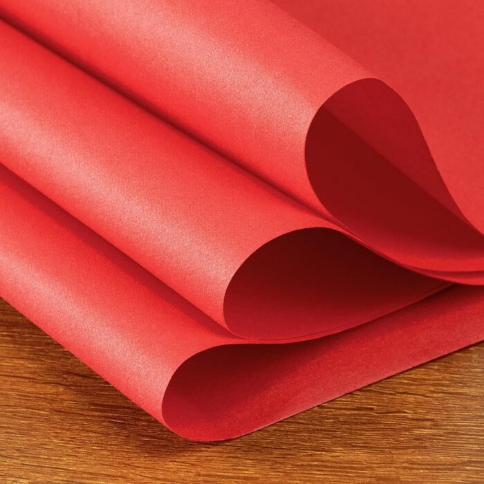 KAMMAK Red Disposable Paper Table Runner Roll, 16.5 in × 78.7 ft – image 6 KAMMAK 7KPSP997N dinner napkins scale and proportion view image 6