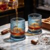 KAMMAK 8KPLWS008 whiskey glasses side angle view showing silhouette