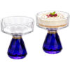 kammak-blue-crystal-pedestal-dessert-cups-set-of-2-wy017-main.jpg KAMMAK 8KPWY017 home decor product front view for product display