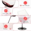 KAMMAK Crystal Red Wine Glasses Set of 2, Bordeaux Stemmed Glasses, DY028 KAMMAK 8KPDY028 wine glasses shape and proportion detail image 3