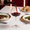 KAMMAK Crystal Red Wine Glasses Set of 2, Bordeaux Stemmed Glasses, DY028 KAMMAK 8KPDY028 wine glasses styled on dining table image 5