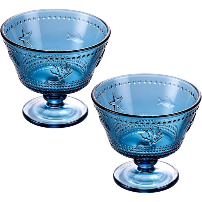 kammak-navy-blue-ocean-dessert-cups-set-of-2-7-61-oz-footed-glass-bowls-lws005-main.jpg KAMMAK 8KPLWS005 home decor product front view for product display